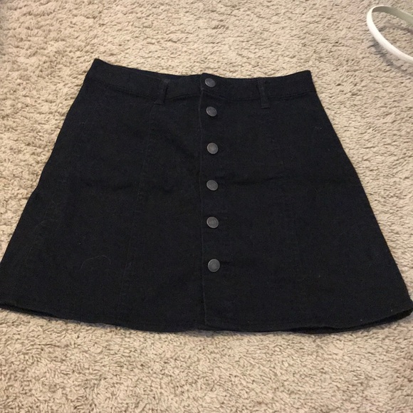 Mossimo Supply Co. Dresses & Skirts - Black jean button up skirt